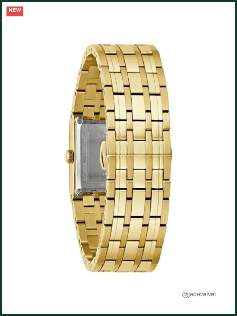 Ladies Gold Stainless Steel Watch Diamond Dial Bracelet